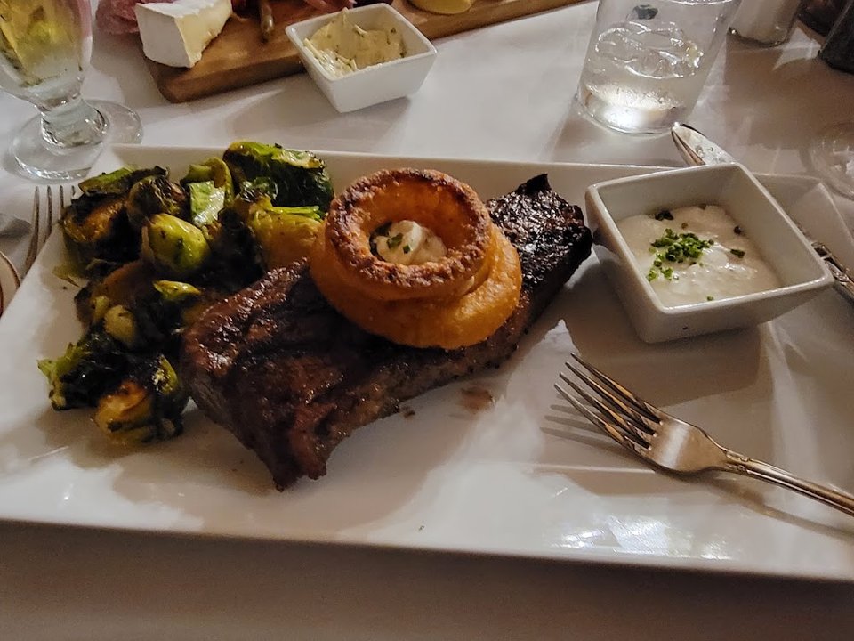 Ribeye Steak with Brussels Sprouts